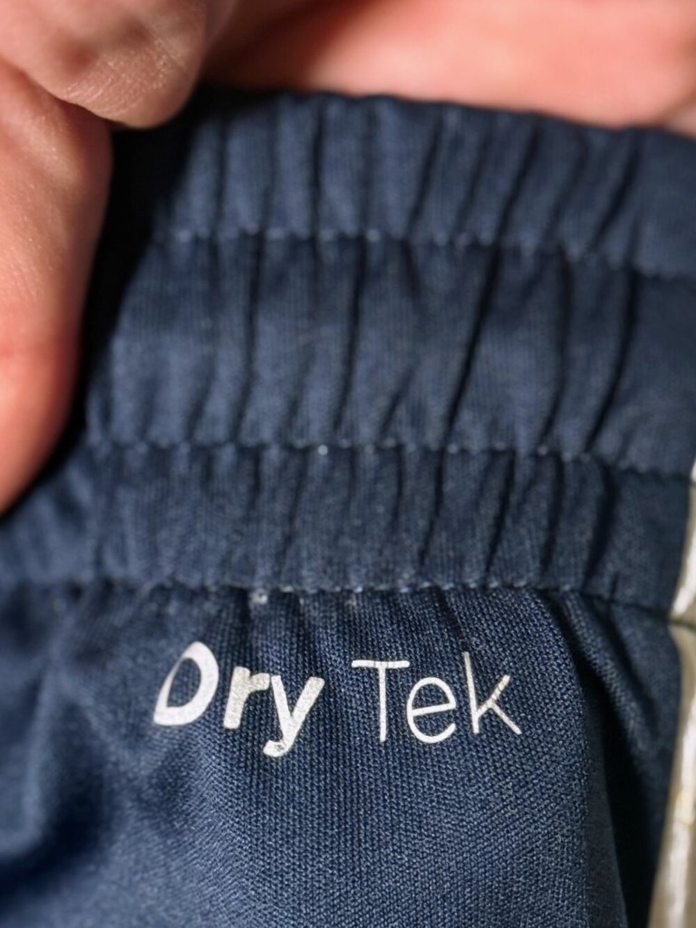Tek Gear DryTek Navy Blue Tan Athletic Drawstring Shorts Men’s M